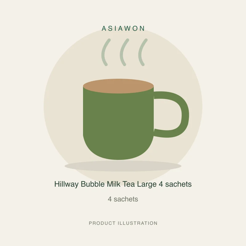Hillway Bubble Milk Tea Large 4 sachets
