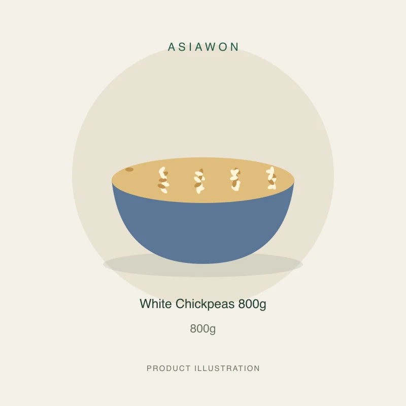 White Chickpeas 800g